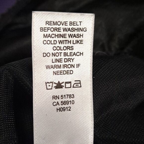 Maurices Black Belted Sparkling Mini Skirt Ebony 5/6 (Junior) - Picture 7 of 8